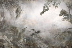 Abstract tropical leaves wallpaper