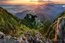 Carte da Parati montagna tramonto