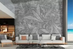 Grey vintage wallpaper