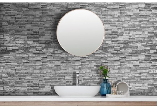 Grey tile effect wallpaper 2