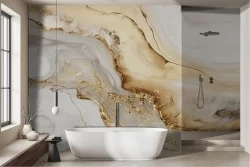 Liquid gold Marble wallpaper