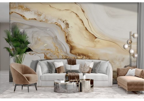 Liquid gold Marble wallpaper 2
