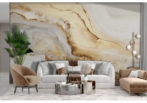 Liquid gold Marble wallpaper 2