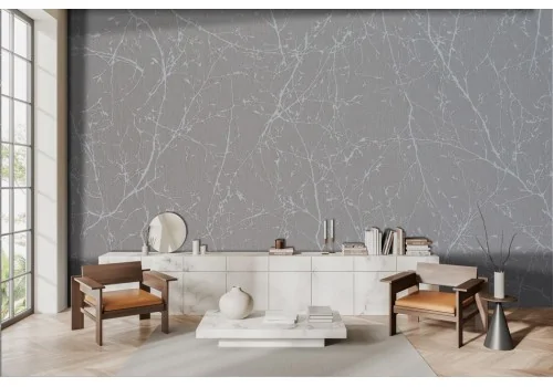 Stylized Wallpaper grey background -a494