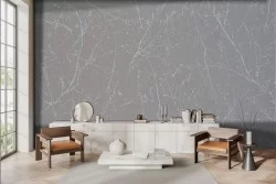 Stylized wallpaper grey background