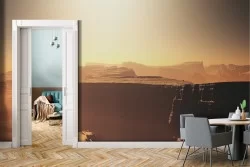 Desert Oasis Mountain Wallpaper