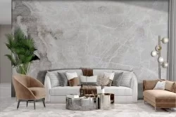 Carta da Parati Adesiva luxury marmo grigio