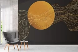 Orange moon wallpaper