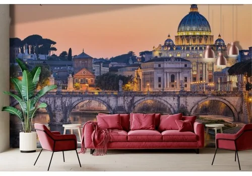 Wallpaper Rome St. Peter's at Sunset -a509
