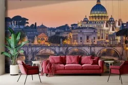 Wallpaper Rome Saint Peter's at sunset