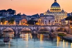 Carte da Parati Roma al tramonto