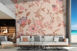 Vintage flower wallpaper