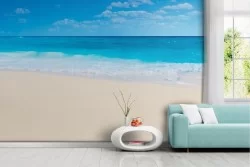 Carta da parati spiaggia mare azzurro estate
