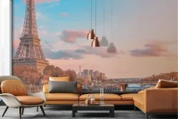 Adhesive Wallpaper Paris Eiffel Tower Sunset