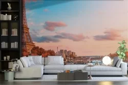 Carta da Parati Parigi tramonto