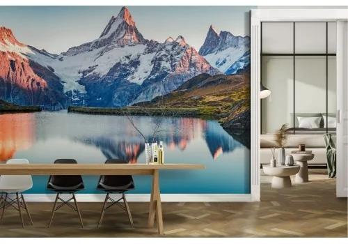 Wallpaper landscape mountains with lake 2