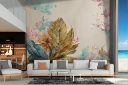 Vintage flower wallpaper