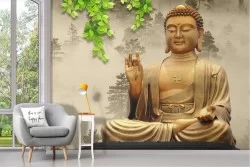 Carta da Parati illustrazione statua Buddha