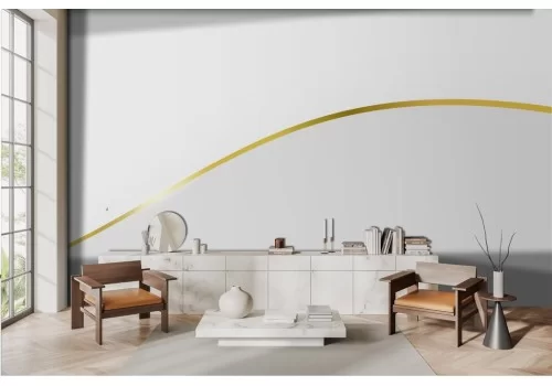 Minimal gold line wallpaper