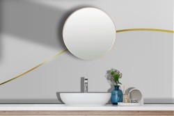 Adhesive Wallpaper Minimal Gold Line