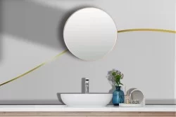 Adhesive Wallpaper Minimal Gold Line