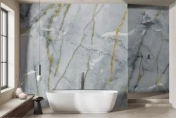 Marble wallpaper gold finishes