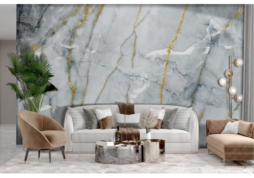 Marble wallpaper gold finishes 2