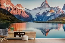 Wallpaper Mountain Snow Rivers Waterfalls Lakes