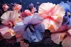 Carta da parati floreale moderna