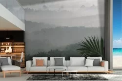 Carta da Parati paesaggio foresta tropicale alberi