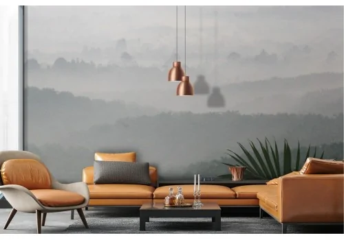 Carta da Parati paesaggio foresta tropicale alberi 2