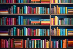 Carta da parati libri colorati