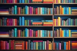 Carta da parati libri colorati