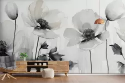 Carta da parati fiori: semplicità sofisticata