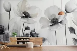 Carta da parati fiori: semplicità sofisticata