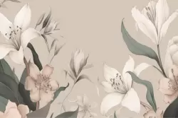 Carta da parati fiori vintage: eleganza classica