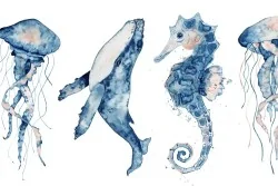 Porta l'oceano nei tuoi spazi con il design della carta parati