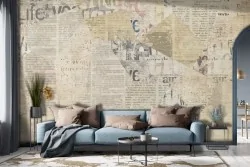 Carta da parati chic d'ispirazione retrò