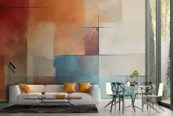 Colori vivaci con design geometrico