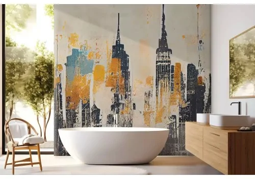 Carta da parati skyline urbano