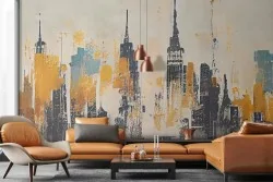 Stile metropolitano per decorazioni interni urban