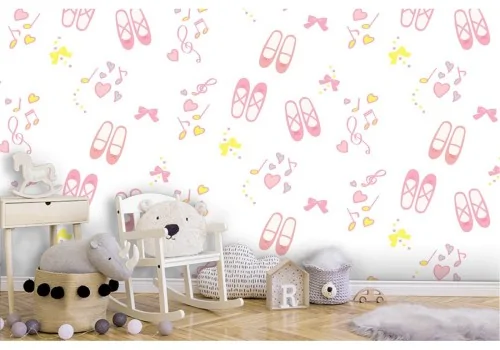Ballerina slippers decoration wallpaper