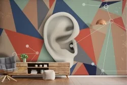 Wallpaper modern geometry illustration