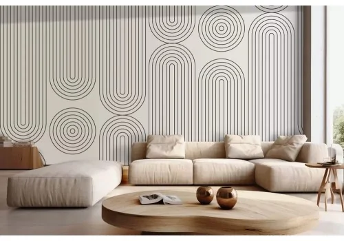 Carta da parati geometrica lineare minimal