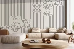 Carta da parati pattern geometrico lineare minimal