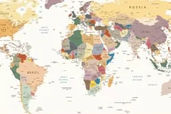 Mappa decorativa per interni