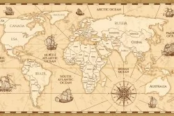 Eleganza e avventura con la carta per pareti mappamondo