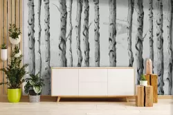 Aggiungi un tocco rustico con tronchi monocromi