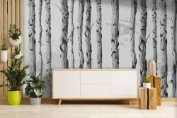 Aggiungi un tocco rustico con tronchi monocromi