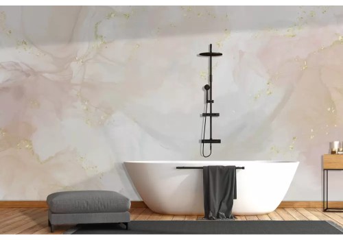 Carta da parati sfumature rosa glitter oro 2